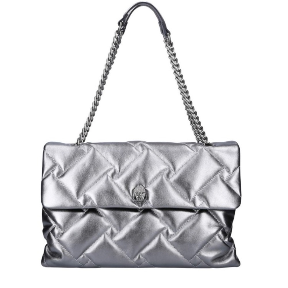 EUC Kurt Geiger Kensington XXL Soft
Silver NWT Chain Strap